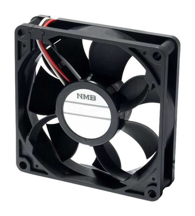 Nmb Technologies 08020Sa-12L-Ea-00 Axial Fan, 80Mm, 12Vdc, 36Cfm, 34Db