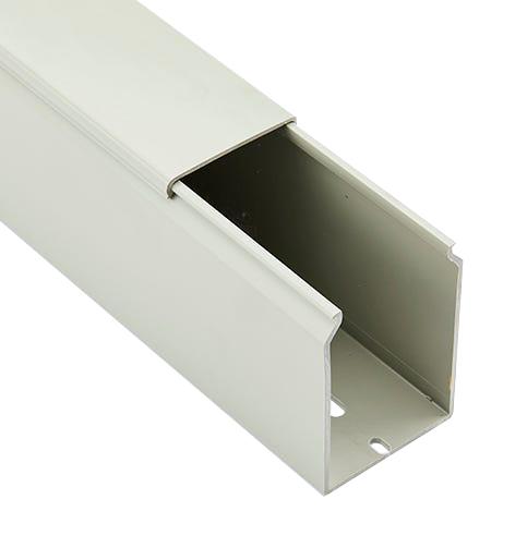 Betaduct 10480074Y Solid Wall Duct, Pvc, Gry, 75X75Mm