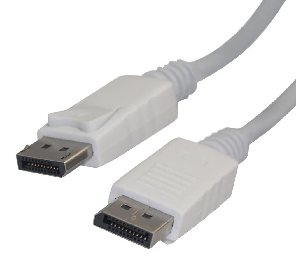 Videk 2409-3W Cable, Displayport Plug-Plug, 3M, White