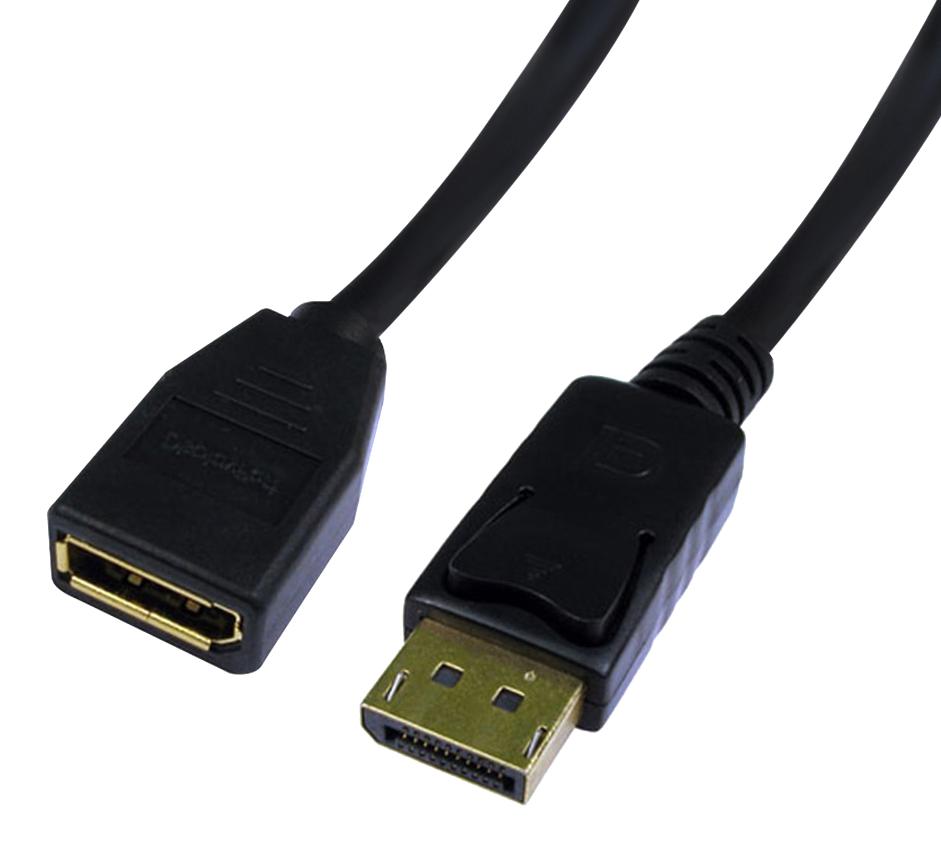 Videk 2408-3 Cable, Displayport Plug-Rcpt, 3M