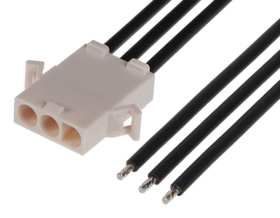 Molex 216293-1032 Cable Assy, 3P Wtb Plug-Free End, 11.8