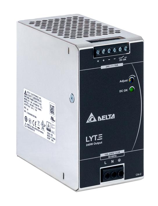 Delta Electronics / Power Drl-24V240W1As Power Supply, Ac-Dc, 24V, 10A