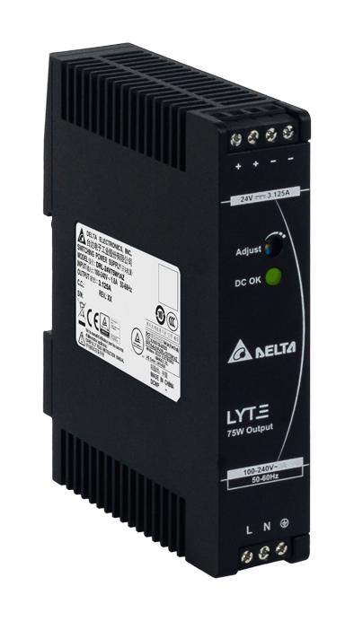 Delta Electronics / Power Drl-24V75W1Az Power Supply, Ac-Dc, 24V, 3.125A