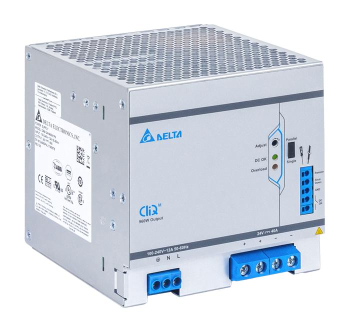 Delta Electronics / Power Drm-24V960W1Pn Power Supply, Ac-Dc, 24V, 40A