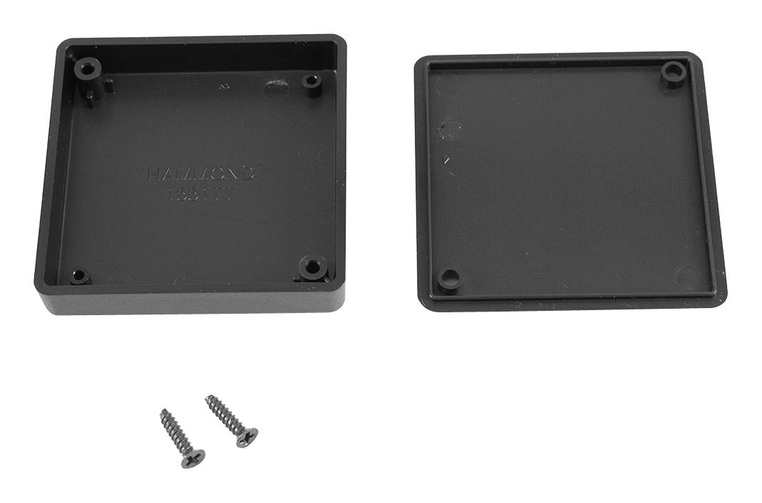 Hammond 1551Ttbk Enclosure, Abs, 60Mmx60Mmx60Mm, Black