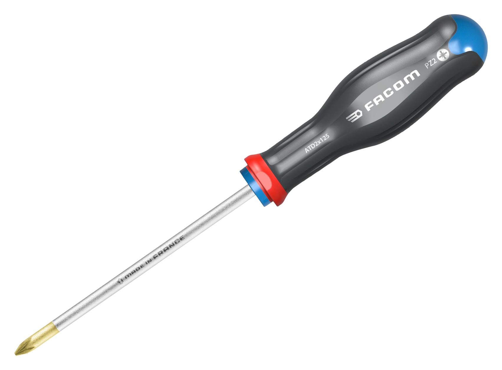 Facom Atd2X125 Screwdriver, Pz2, 125Mm, 245Mm