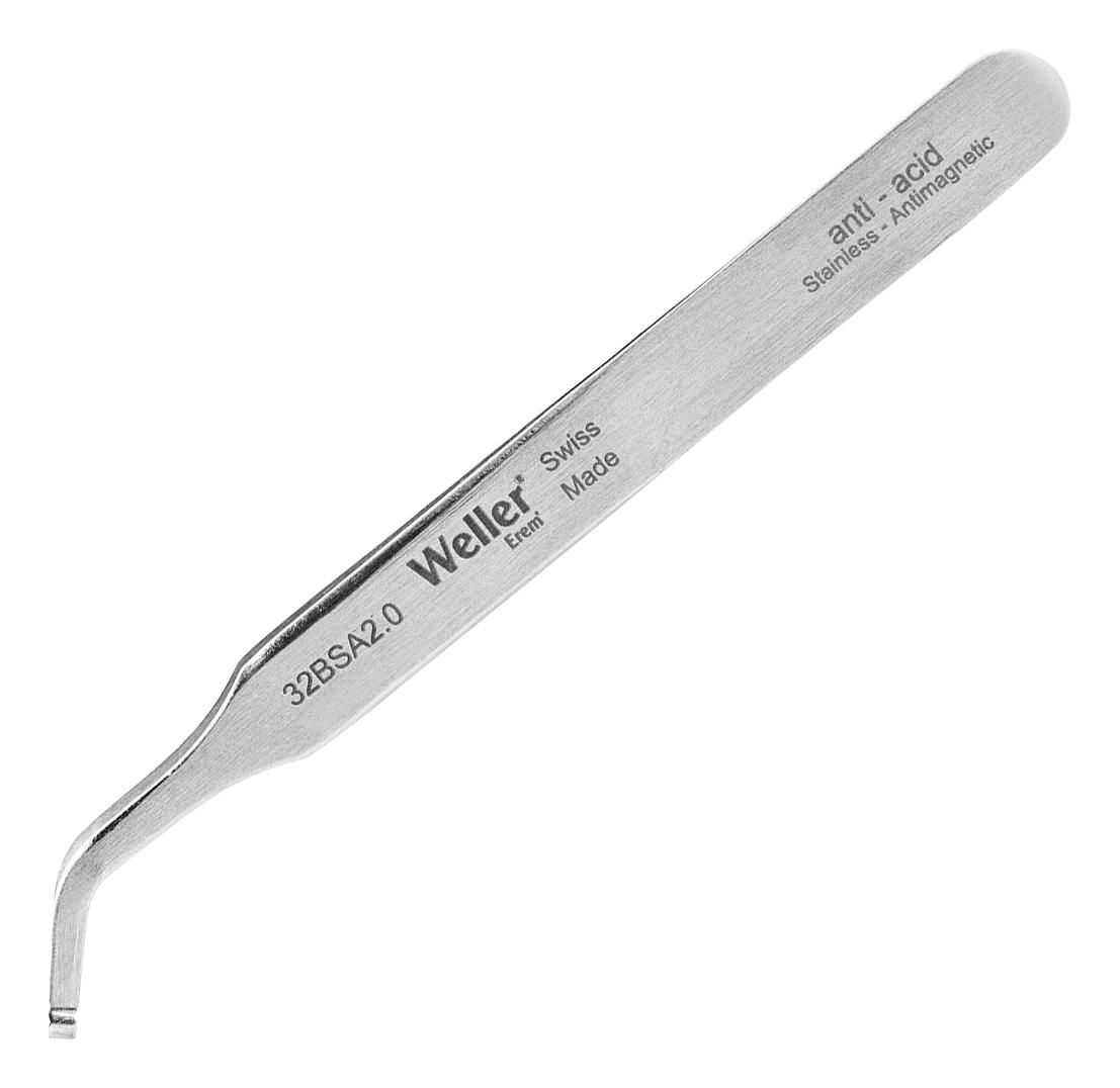 Weller Erem 32Bsa20 Tweezer, Smd, Curve/round, 115Mm