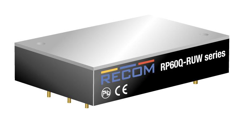 Recom Power Rp60Q-11024Sruw/p Dc-Dc Converter, 24V, 2.5A