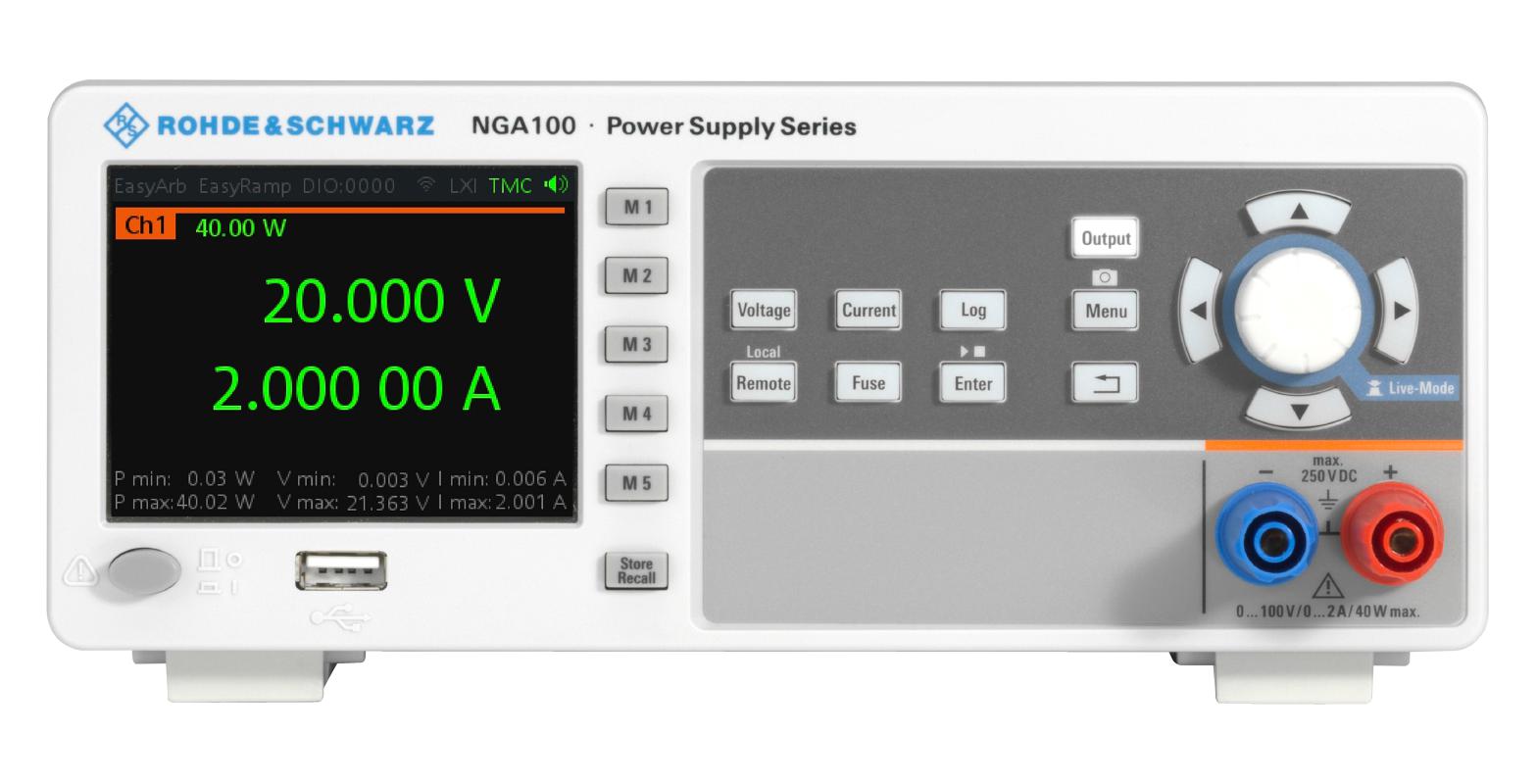 Rohde & Schwarz R&s Nga141 Power Supply, 1-Ch, 100V, 2A