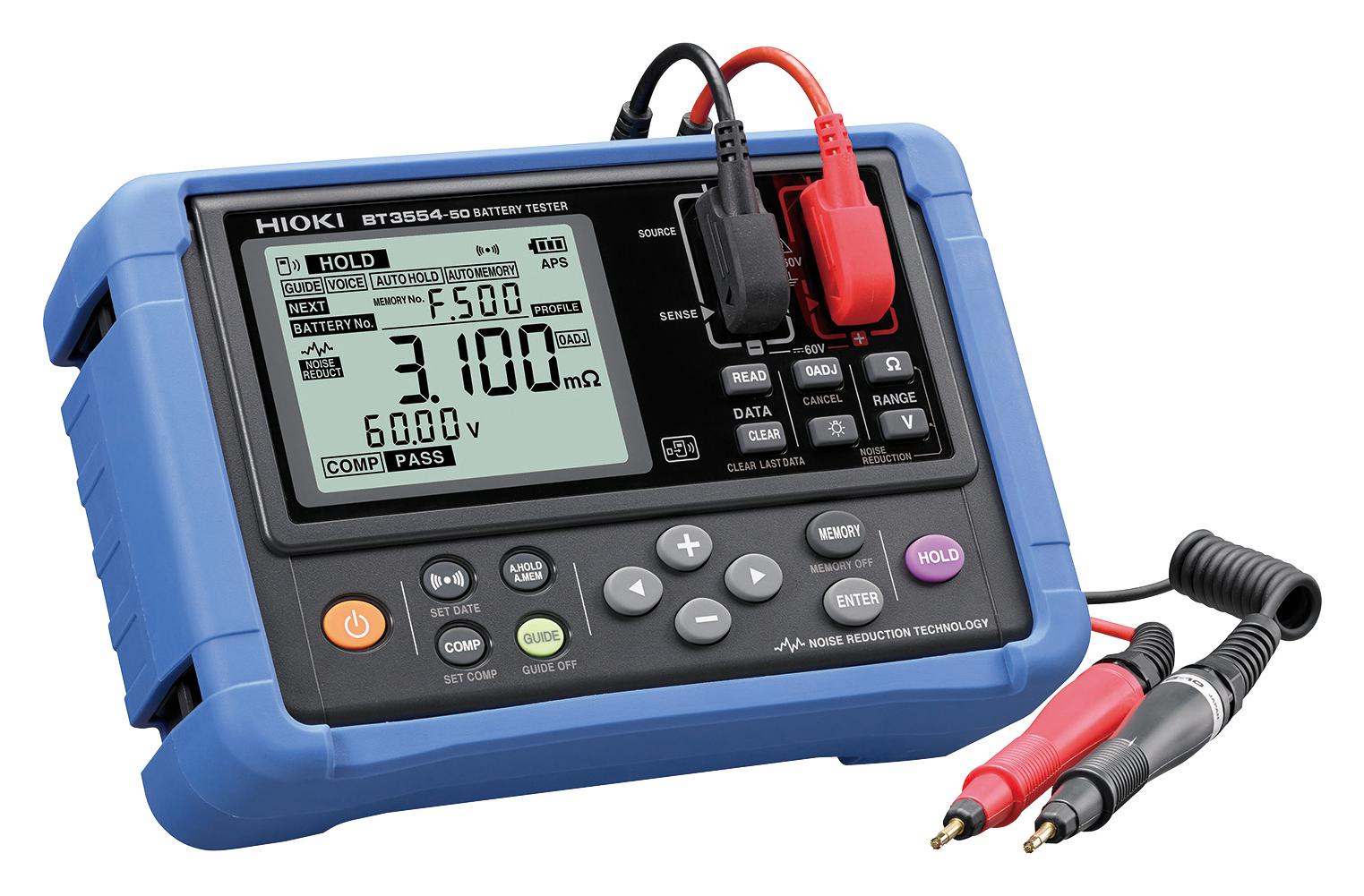 Hioki Bt3554-51 Battery Tester, Lead Acid, 6V To 60V