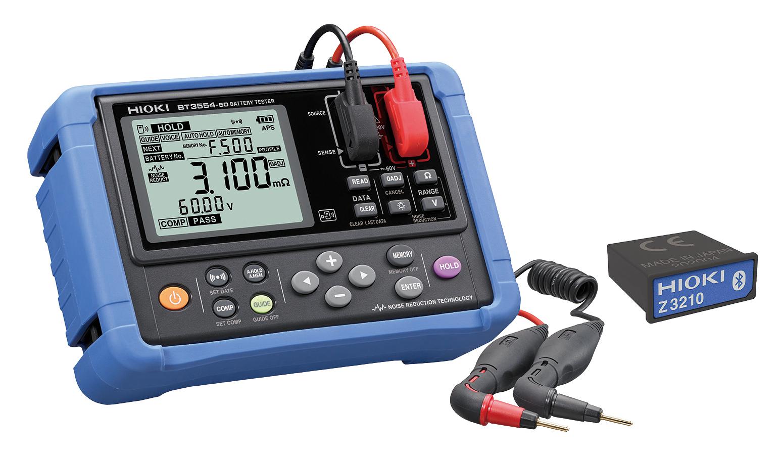 Hioki Bt3554-92 Battery Tester, Lead Acid, 6V To 60V