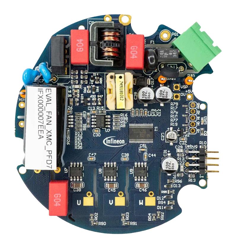 Infineon Evalfanxmcpfd7Tobo1 Eval Board, 3 Phase Bldc & Pmsm Motor