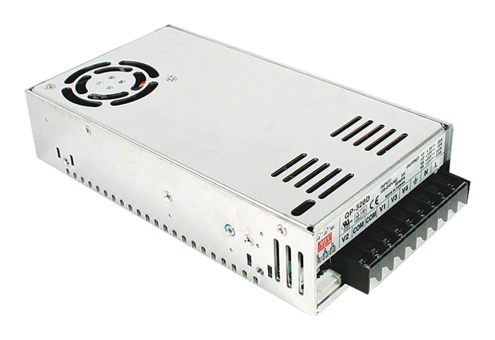 Mean Well Qp-320D Power Supply, Ac-Dc, 4 O/p, 316W