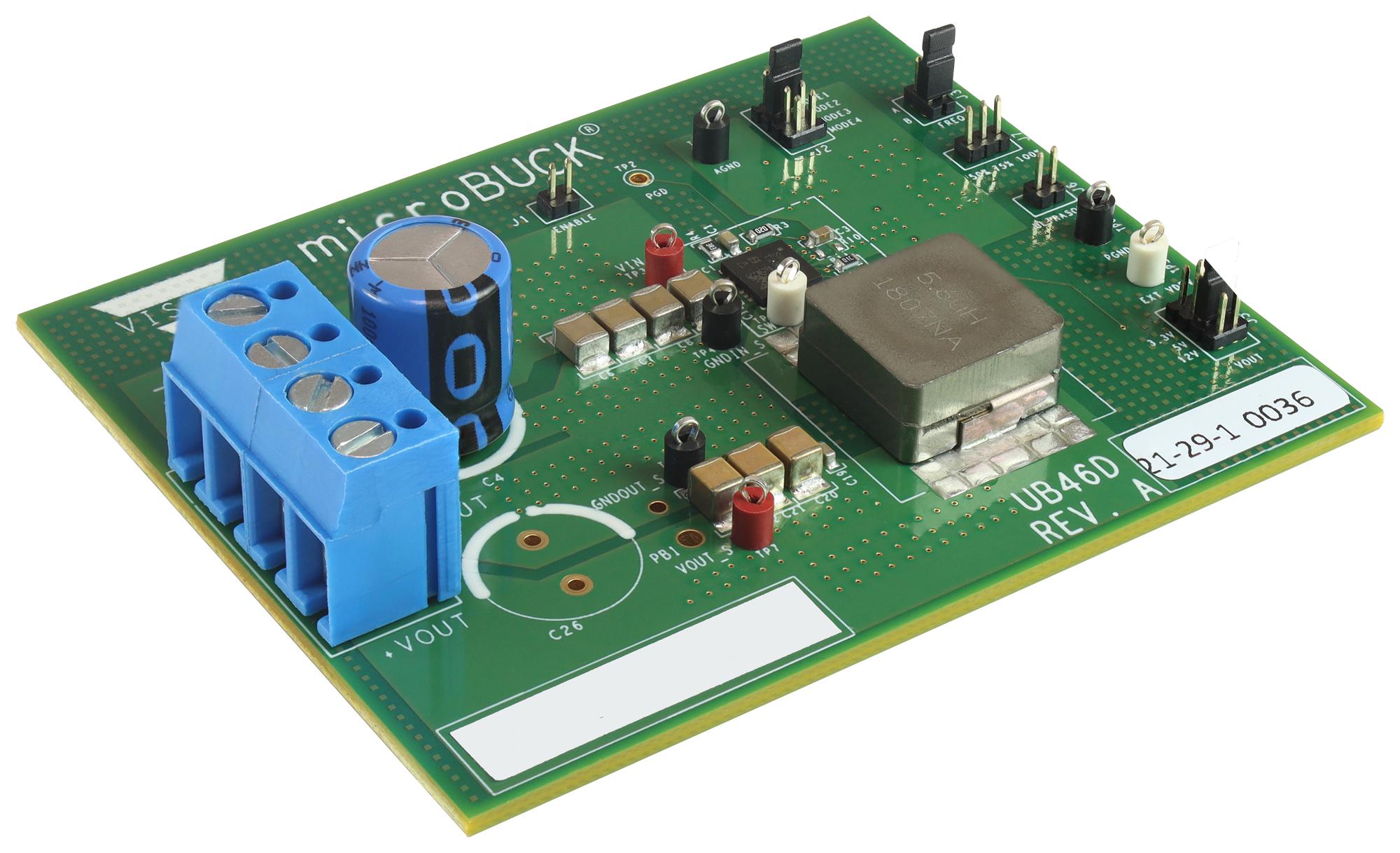 Vishay Sic476Evb-D Eval Board, Sync Microbuck Converter