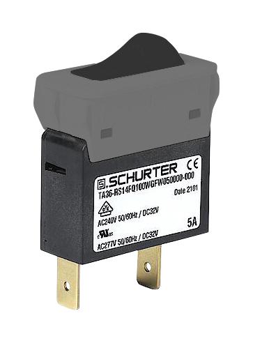 Schurter 3-128-204 Thermal Ckt Breaker, 1P, 20A/240V, Panel