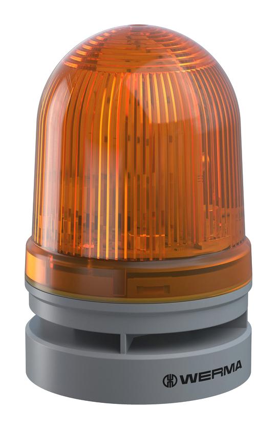 Werma 46131070 Beacon, Twinlight, Yel, 110Dba, Push-In