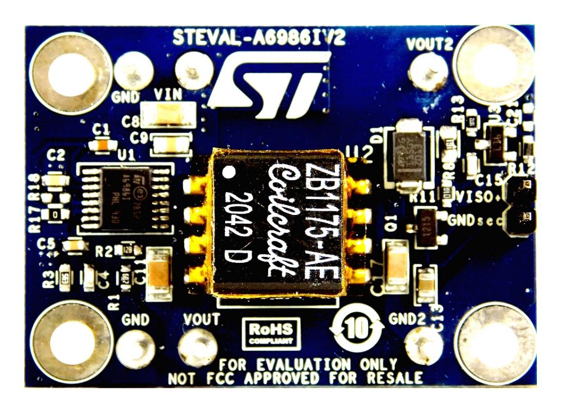 Stmicroelectronics Steval-A6986Iv2 Eval Board, Sync Iso-Buck Converter