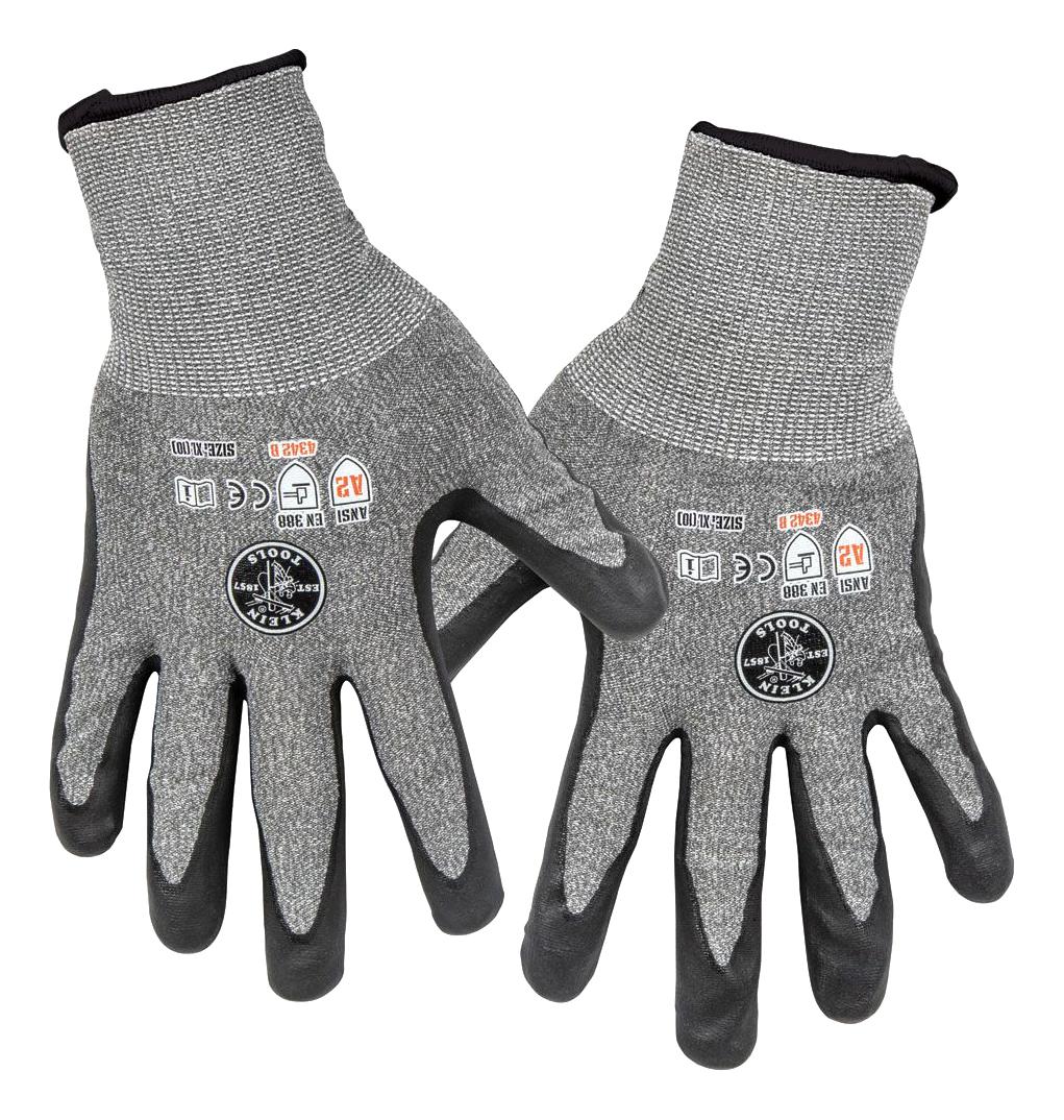 Klein Tools 60197 Glove, Cut Level 2, X-Large, 2-Pair