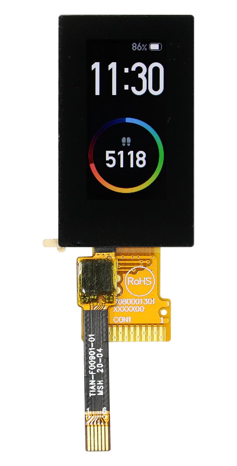 Midas Displays Mdt0096Aisc-Spi Lcd Tft Module, Spi, 80X160P, Rgb, Ctp