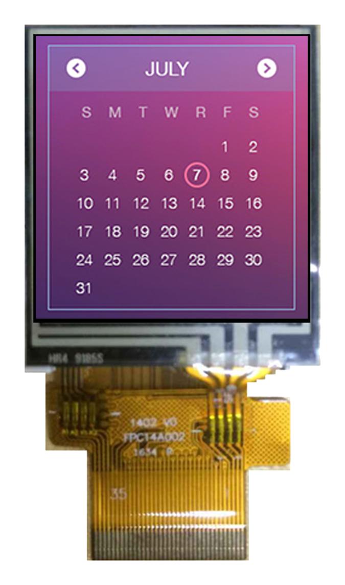 Midas Displays Mdt0144Ashr-Multi Lcd Tft Module, Rgb, 128X128P, 35 Ffc