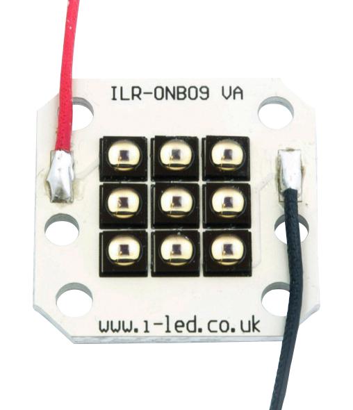 Intelligent Led Solutions Ilr-Iw09-85Sl-Sc221-Wir200. Ir Led Module, 9 Chip, 850Nm, Square Pcb