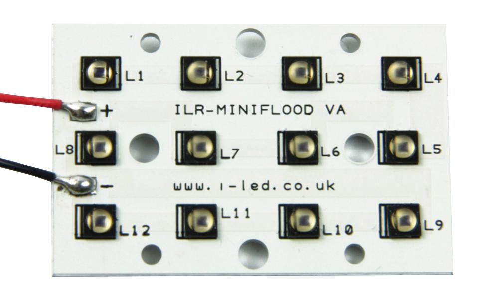 Intelligent Led Solutions Ilr-In12-85Nl-Sc201-Wir200. Ir Led Module, 12Chip, 850Nm, Square Pcb