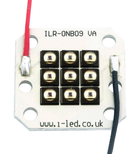 Intelligent Led Solutions Ilr-Iw09-85Ml-Sc201-Wir200. Ir Led Module, 9 Chip, 850Nm, Square Pcb