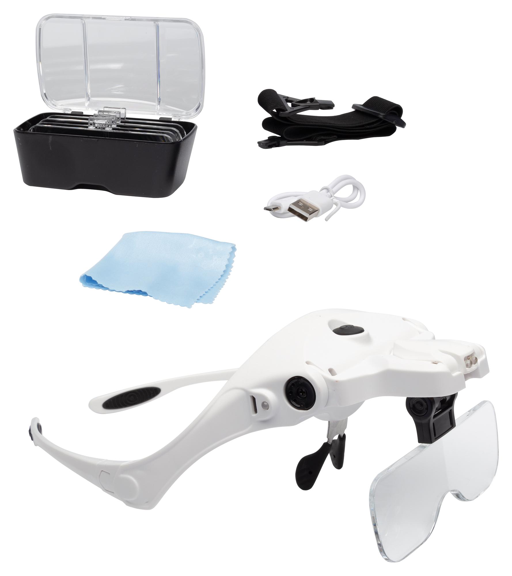 Lightcraft Lc1780Usb Spectacles & Headband Magnifier, 1X-3.5X