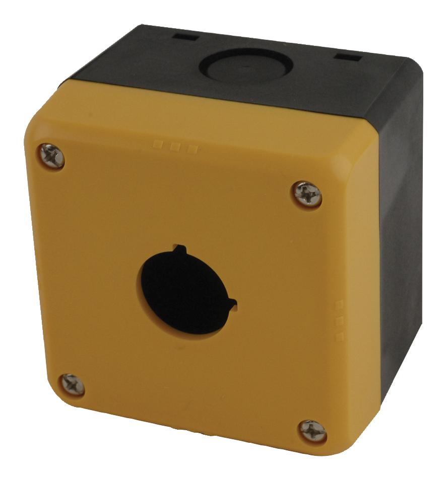 Idec Fb1W-111Y Enclosure, 1 Hole, Yellow