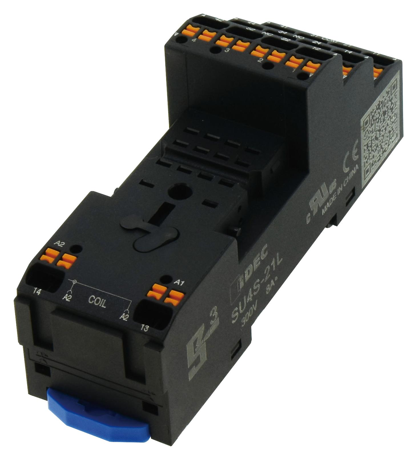 Idec Su4S-21L Relay Socket, 14Pin, Din Rail