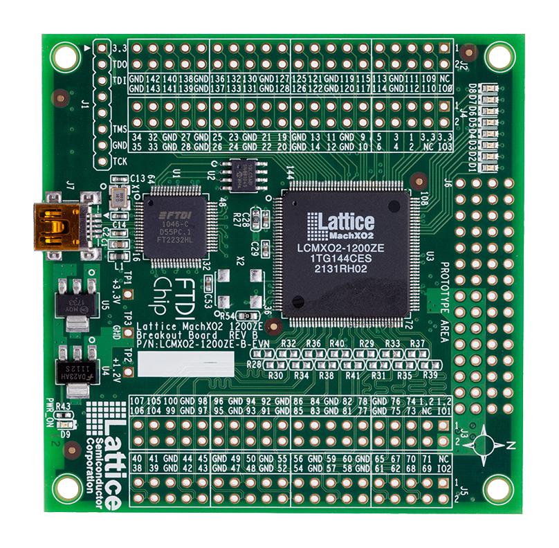 Lattice Semiconductor Lcmxo2-7000He-B-Evn Breakout Board, Machxo2 Fpga