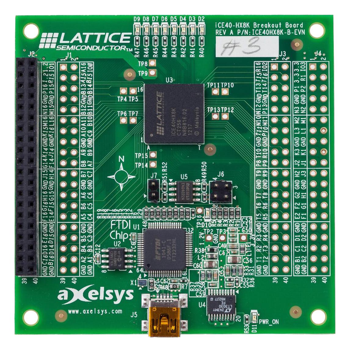 Lattice Semiconductor Ice40Hx8K-B-Evn Breakout Board, Ice40 Fpga