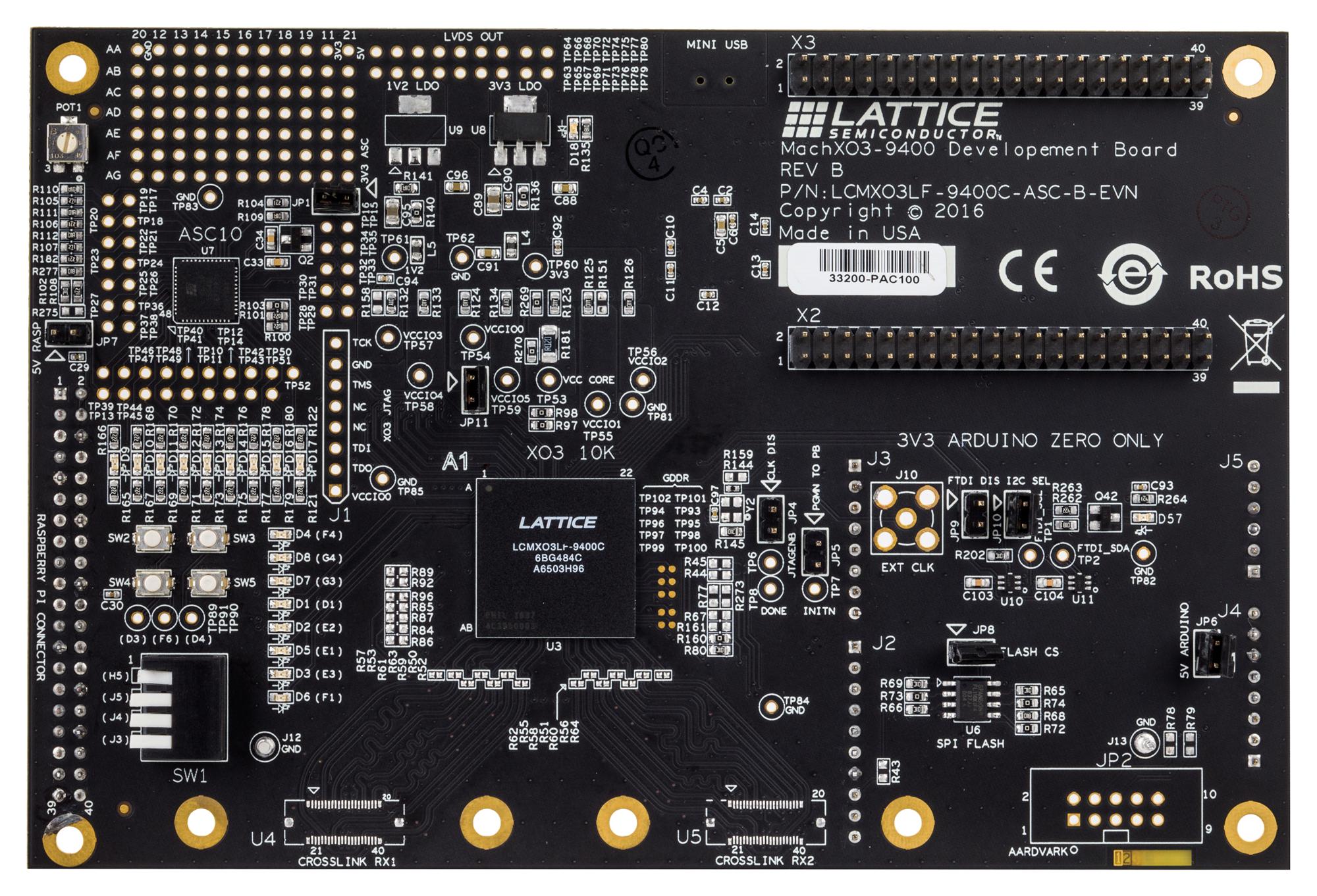 Lattice Semiconductor Lcmxo3Lf-9400C-Asc-B-Evn Development Board, Machxo3 Cpld