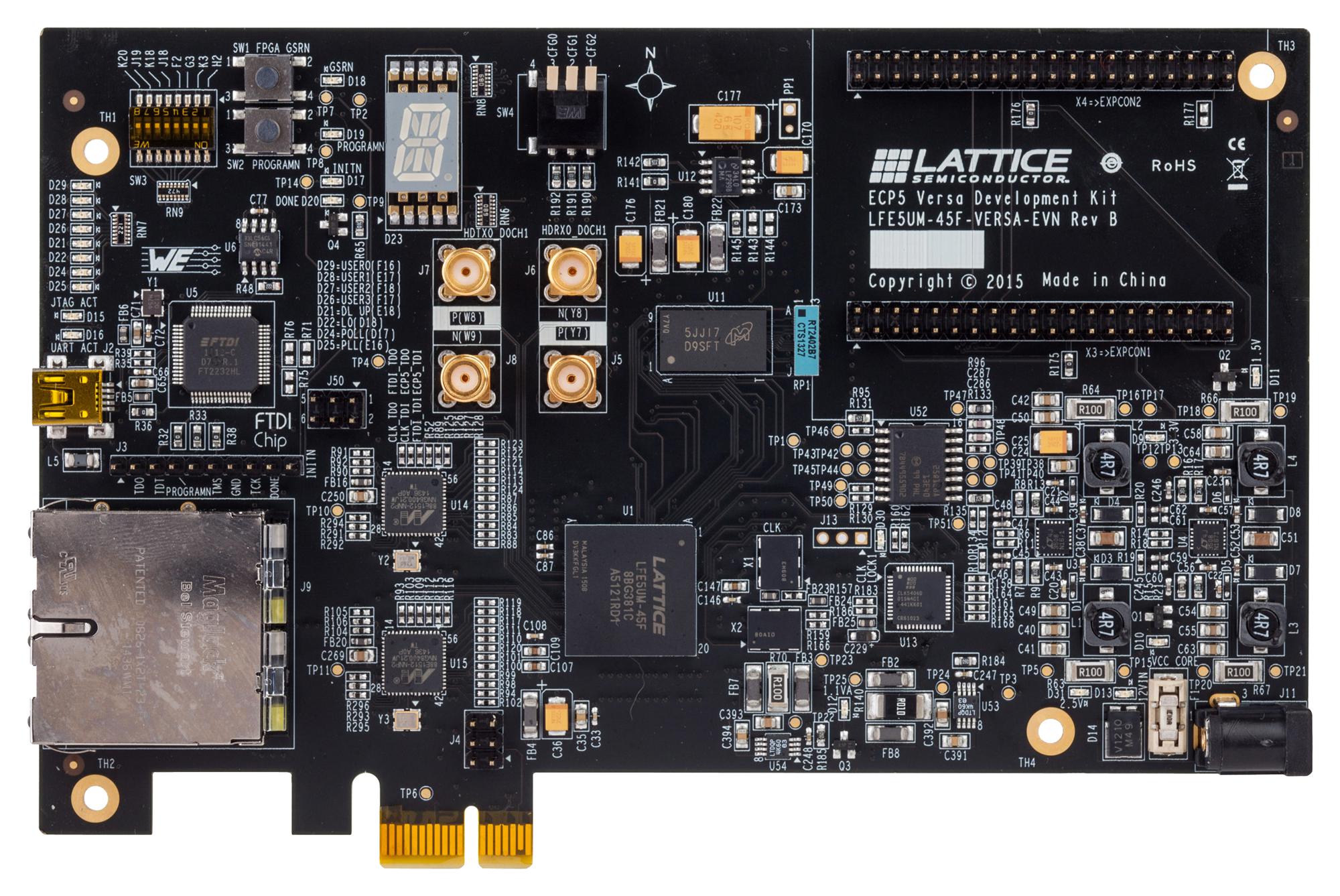 Lattice Semiconductor Lfe5Um-45F-Versa-Evn Development Board, Ecp5 Versa Fpga