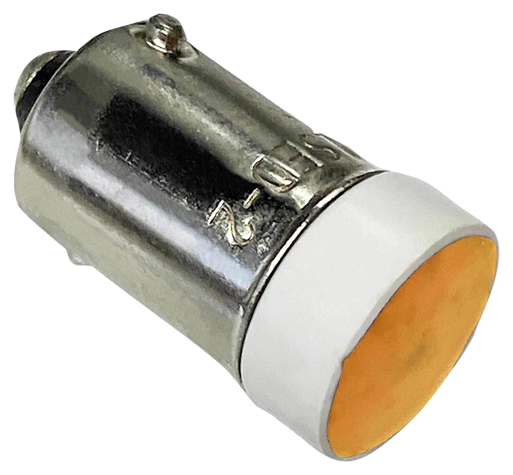 Idec Lsed-1An Small Led Indicator, Amber, 12V, Ba9S/13