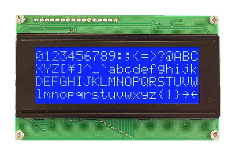 Midas Displays Mc42005A6W-Bnmlw3.3-V2 Lcd Display, Cob, 20 X 4, Blue Stn, 3.3V