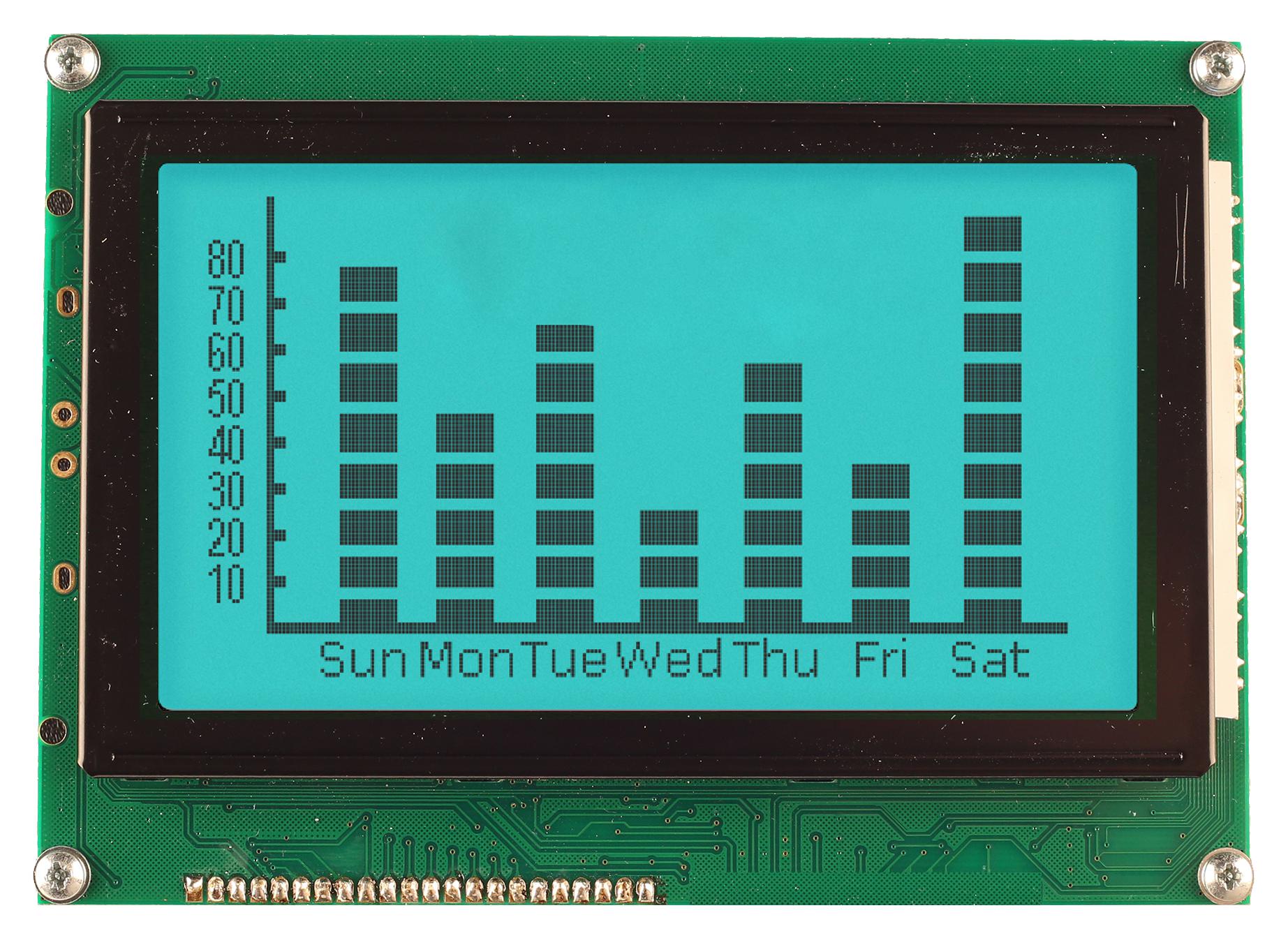 Midas Displays Md240128A6W-Fptlrgb Lcd Module, Fstn, Cob, 240 X 125Pixel