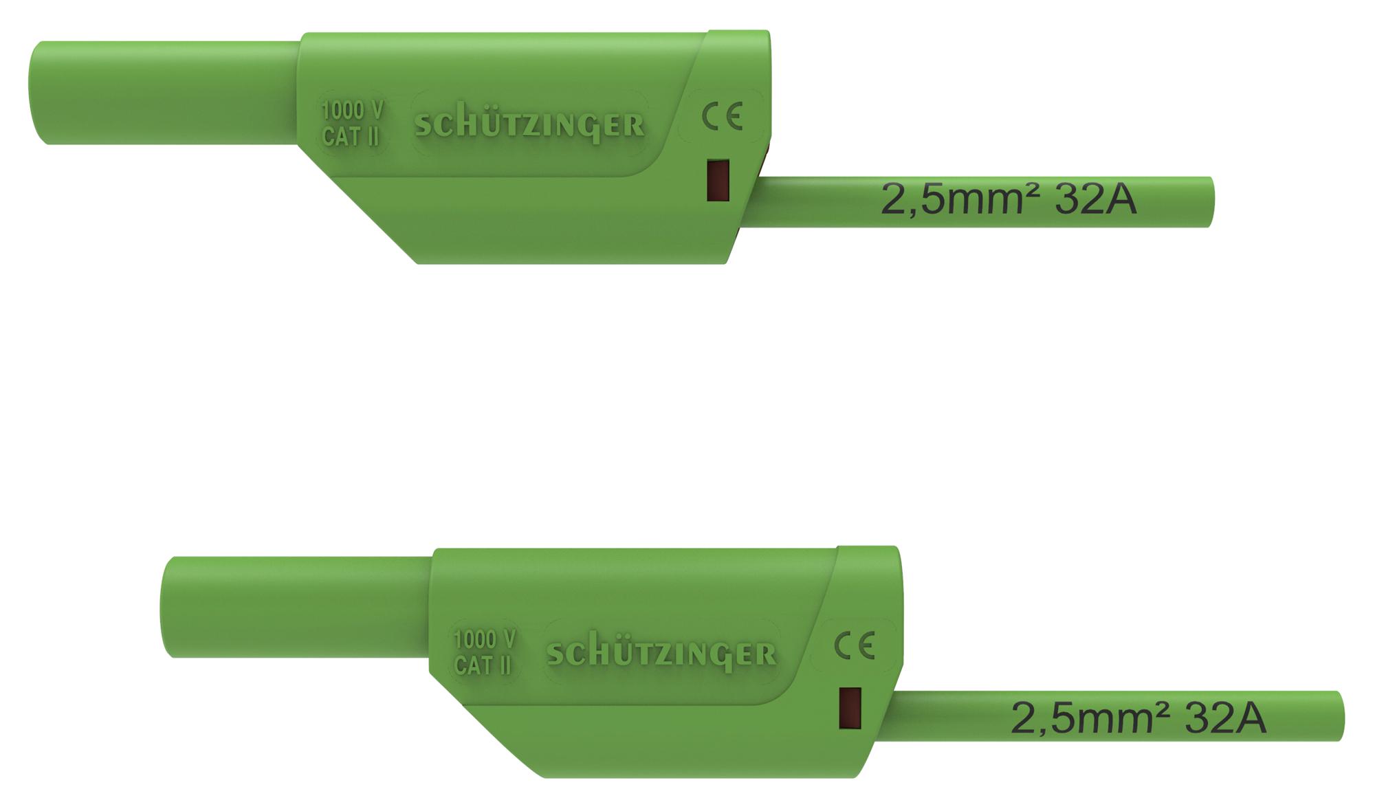 Schutzinger Di Vsfk 8500 / 2.5 / 50 / Gn 4Mm Banana Plug-Sq, Shrouded, Gr, 500Mm