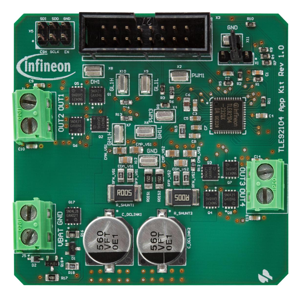 Infineon Tle9210423Qxappkittobo1 Motor Control Board, Dc Motor