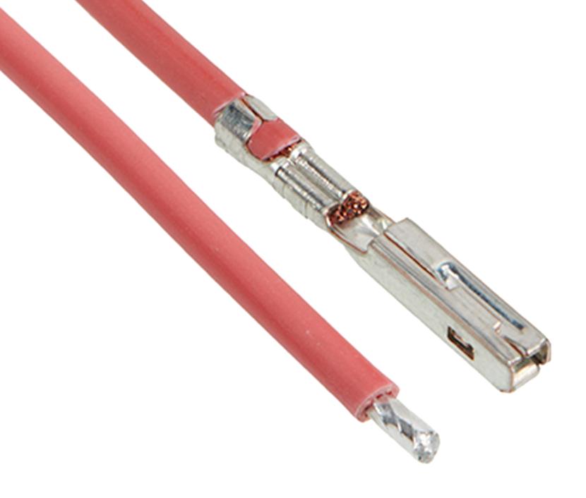 Molex 2163012215 Cable Assy, Socket-Free End, Red, 450Mm