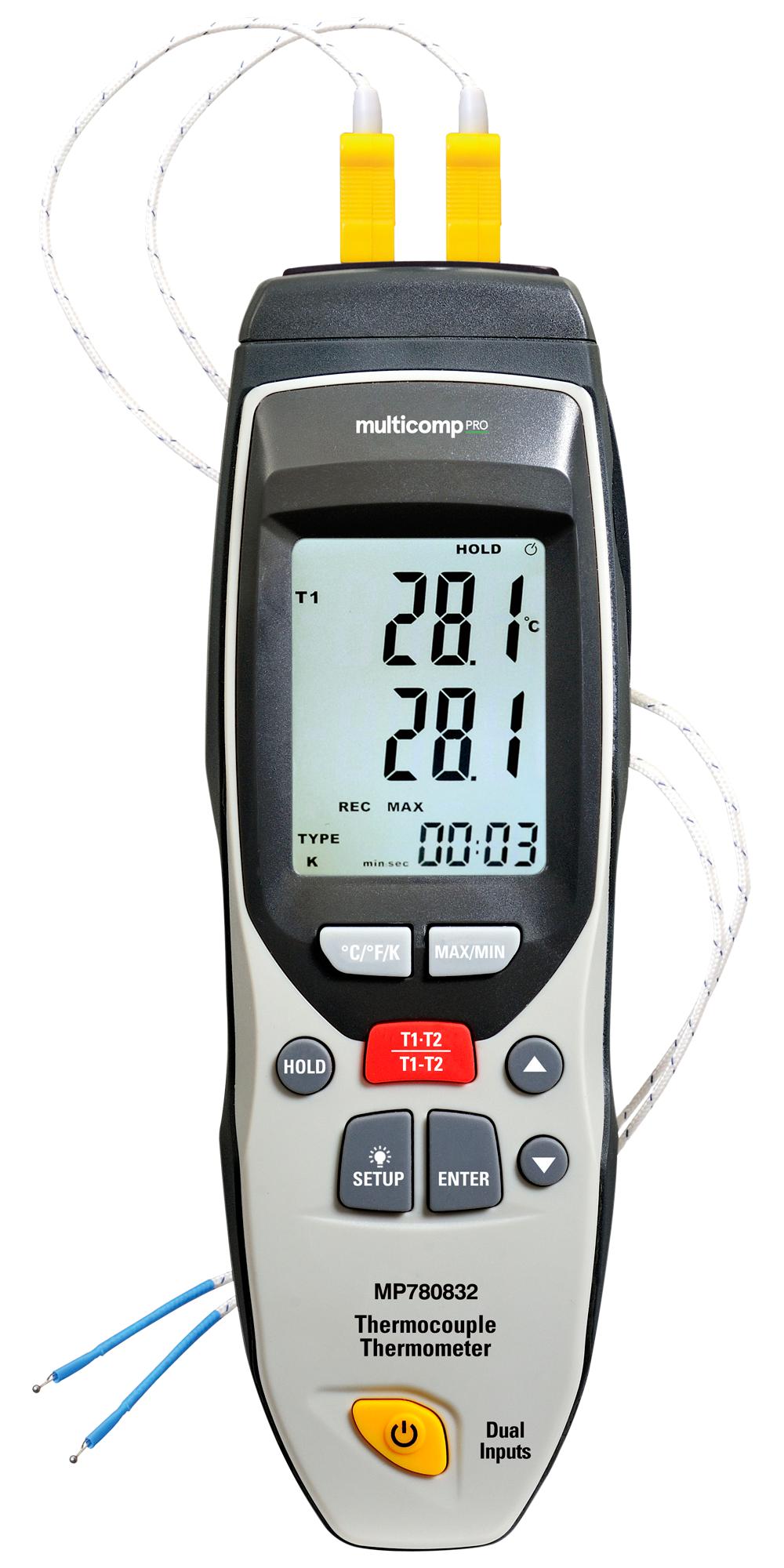 Multicomp Pro Mp780832 Tc Thermometer, -250 To 400Deg C