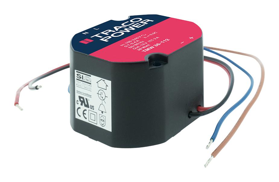 Traco Power Tmw 36-124 Power Supply, Ac-Dc, 24V, 1.5A