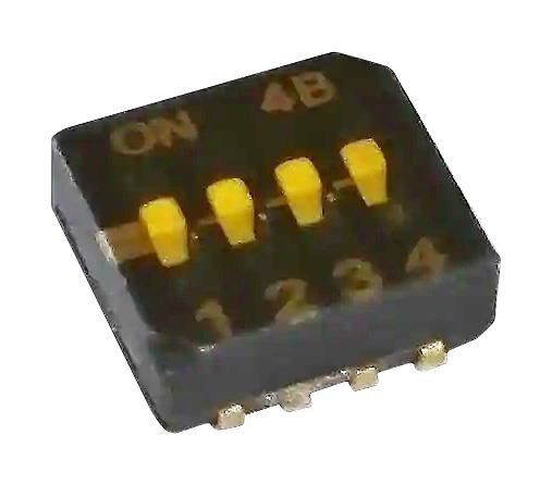 Cts 218-4Lpstj Dip Switch, 0.1A, 50Vdc, 4Pos, Smd