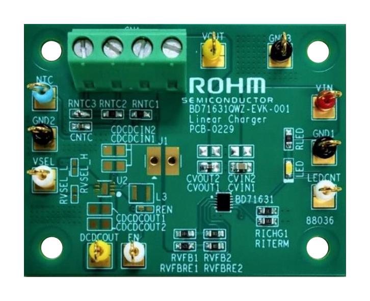 Rohm Bd71631Qwz-Evk-001 Evaluation Board, Battery Charger