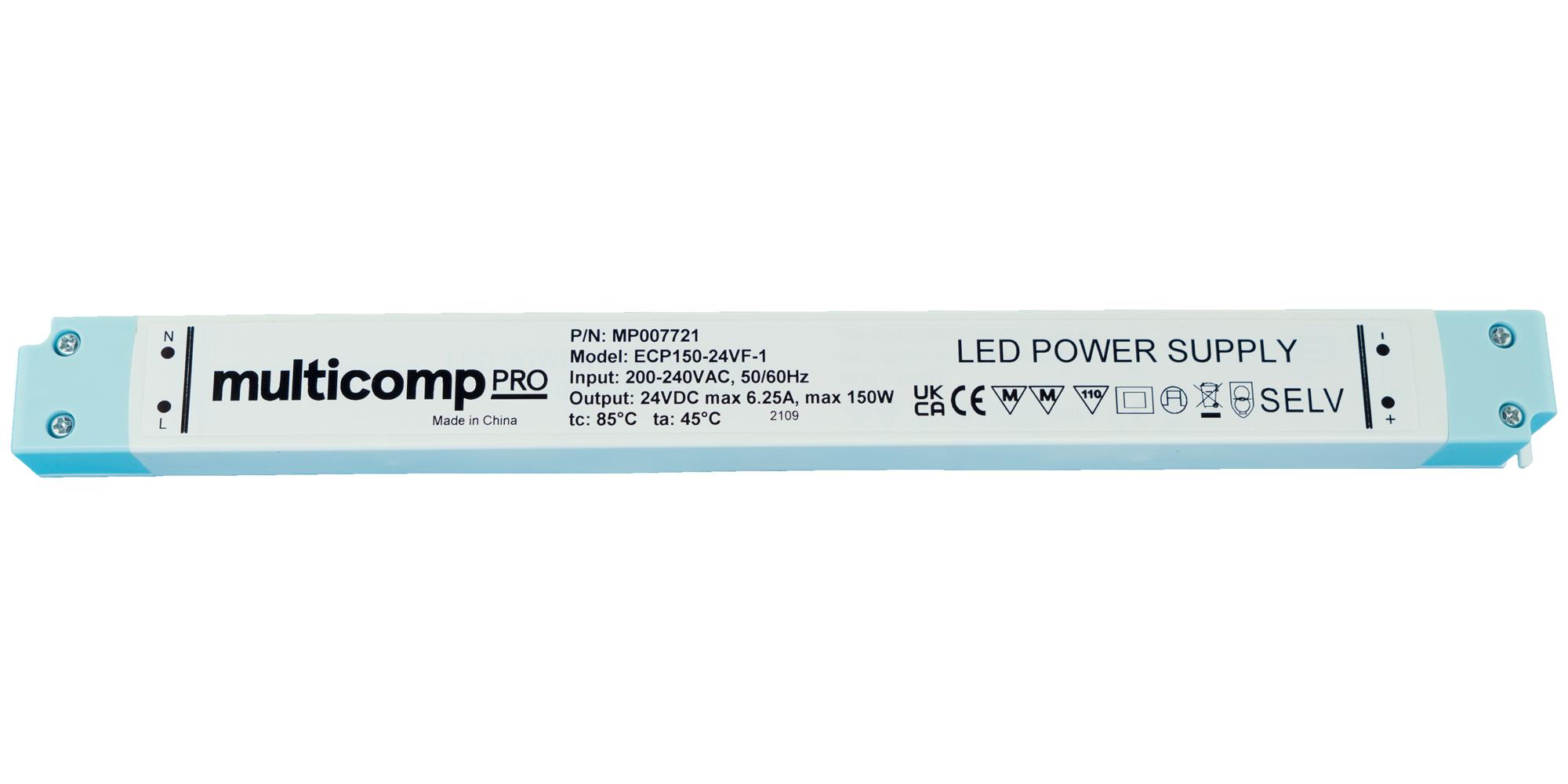 Multicomp Pro Mp007721 Led Driver, Constant Voltage, 150W