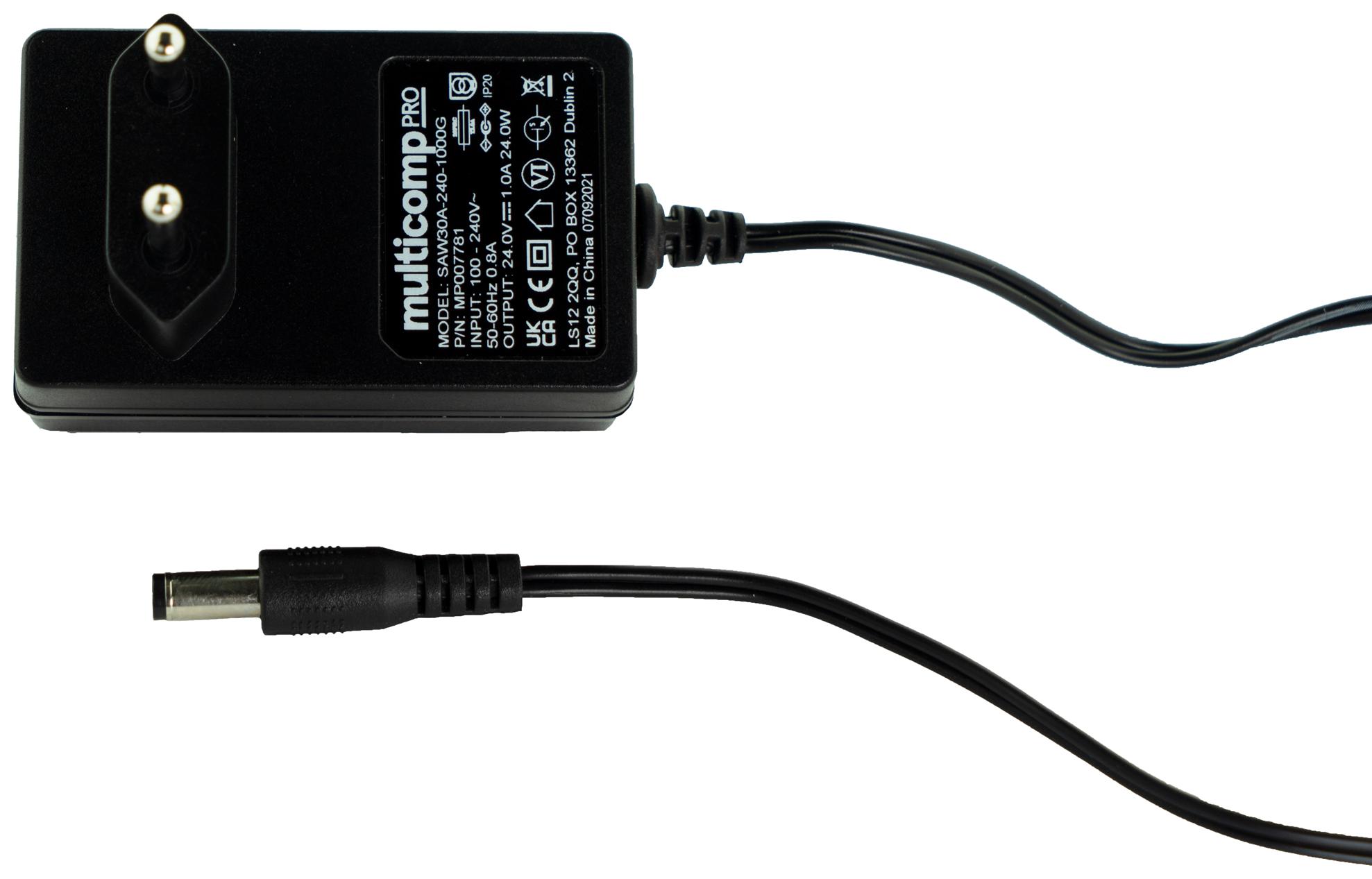 Multicomp Pro Mp007781 Adapter, Ac-Dc, 24V, 1A