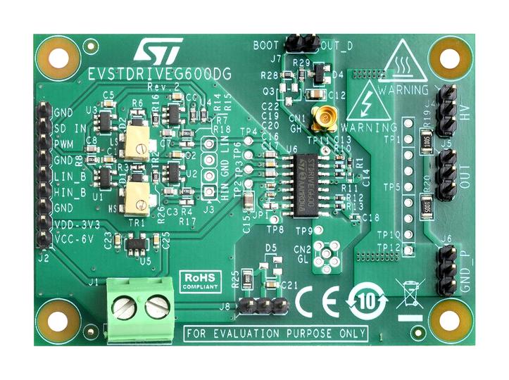 Stmicroelectronics Evstdriveg600Dg Demo Board, Half Bridge Gan Gate Driver