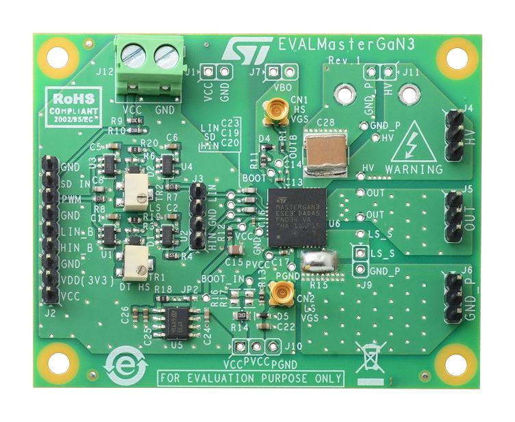 Stmicroelectronics Evalmastergan3 Demo Board, Half Bridge Driver