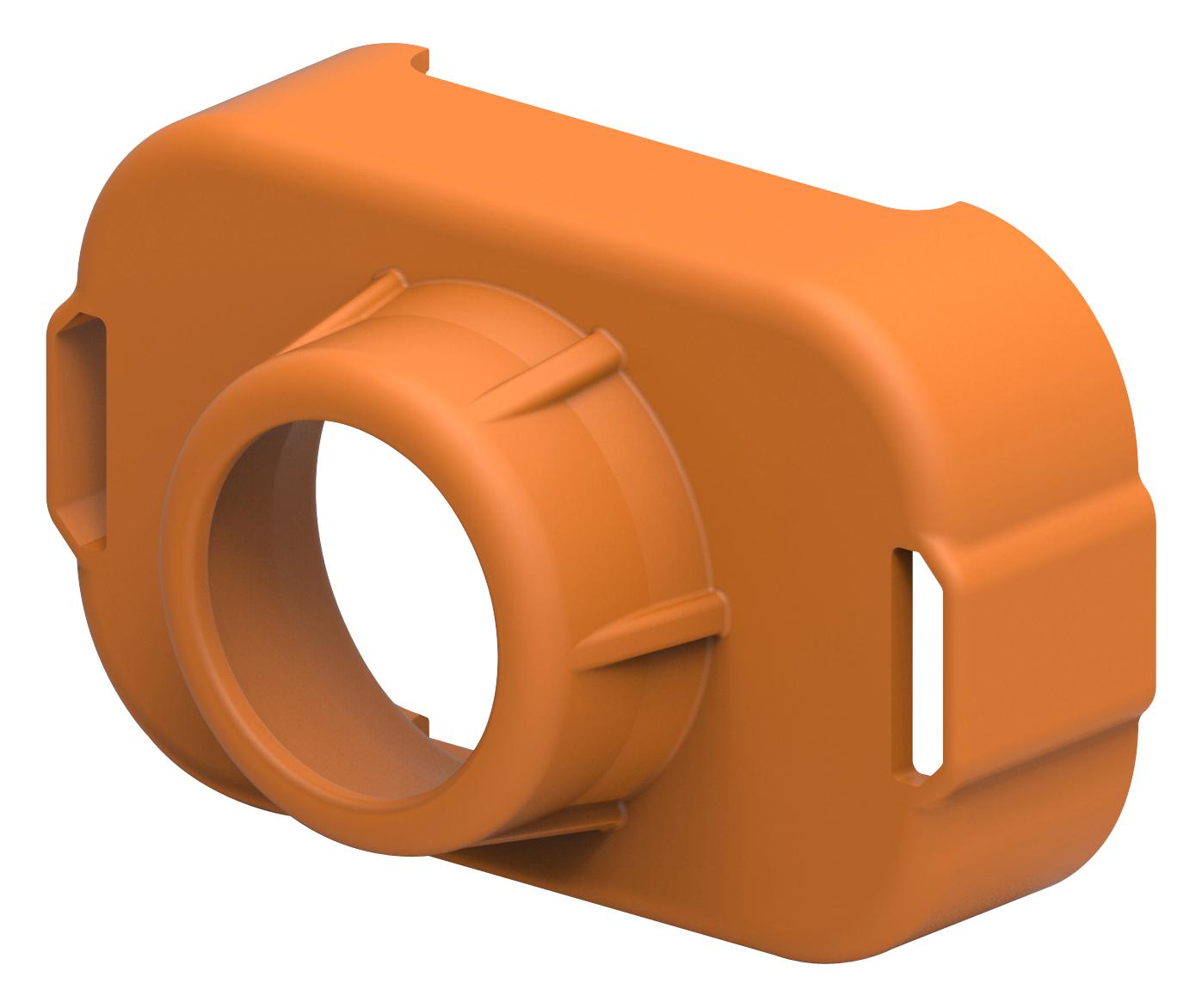 Te Connectivity 2141614-2 Cover, Orange, Nylon Gf