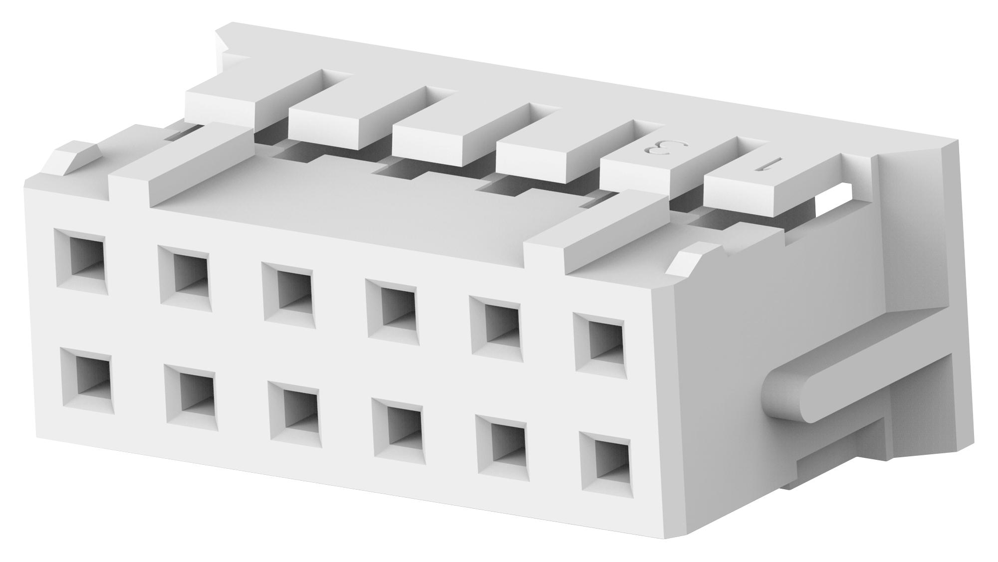 Te Connectivity 1-1470107-2 Connector Housing, Rcpt, 12Pos, 2Mm